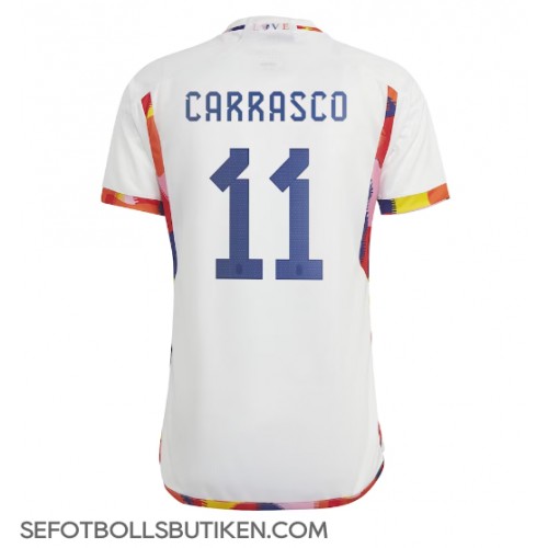 Belgien Yannick Carrasco #11 Replika Borta matchkläder VM 2022 Korta ärmar